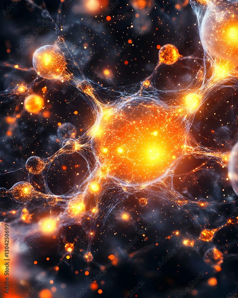 Poster cosmic network explosion in deep space