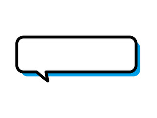 Naklejka premium シンプルな吹き出し