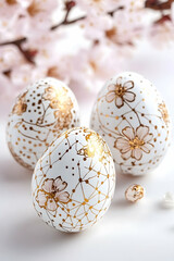 Fototapeta premium Decorated Easter Eggs in Bloom