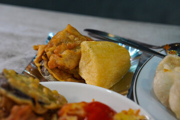 Assorted Indonesian fried snacks, captured on March 12, 2025. Crispy and golden-brown, these savory treats are perfect for a delicious bite