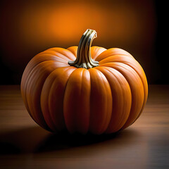 pumpkin on a black background