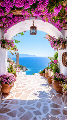 Greek Island Archway Views