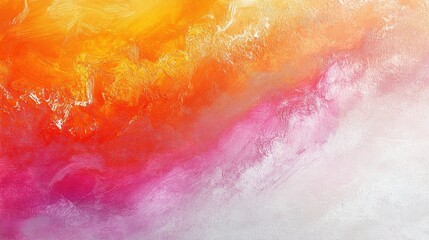 Vibrant Abstract Artwork with Shades of Orange and Pink Tones