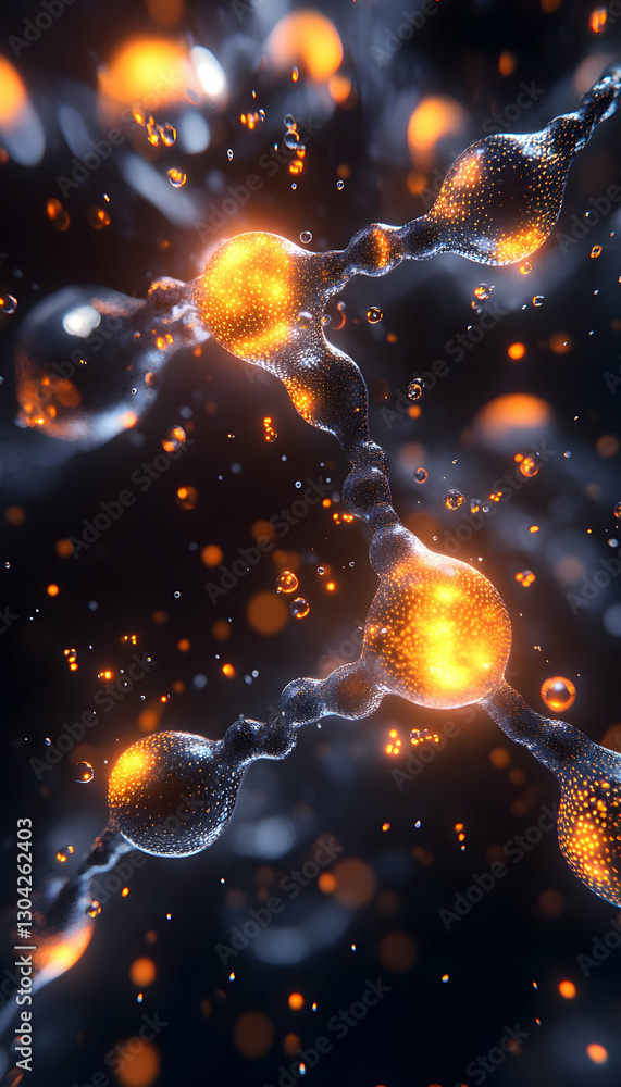 Aufkleber neural network microscopic view