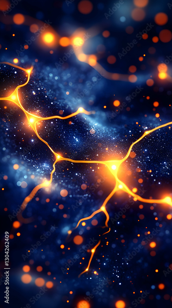 Poster neural network abstract design