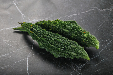 Raw green exotic Bitter melon