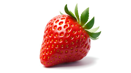 Fresh Ripe Strawberry Isolated on White Background