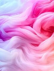 Obraz premium Vibrant flowing fabric in pastel colors