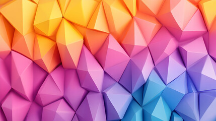 Obraz premium Vibrant Geometric Abstract Wall