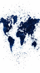 Fototapeta premium World map, dotted, abstract, white background