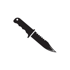 Survival knife icon