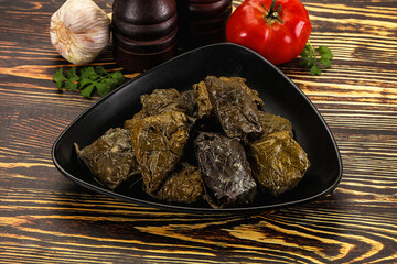 Stuffed dolma - meat in grape leaves
