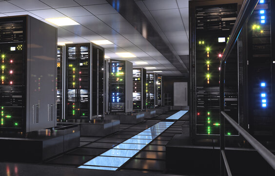 Concept of computing and digital storage center