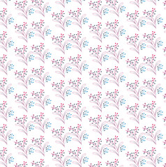 seamless pattern with flowers