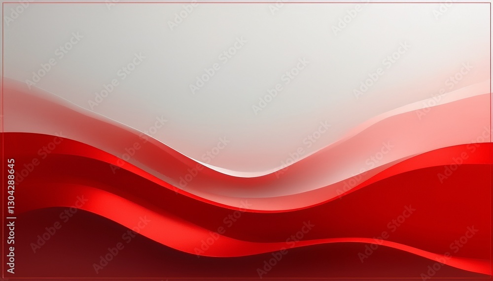 Poster white gradient in the middle and red on the top and bottom sides. generated image