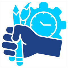 Time Simple Icon Vector Illustration Concept