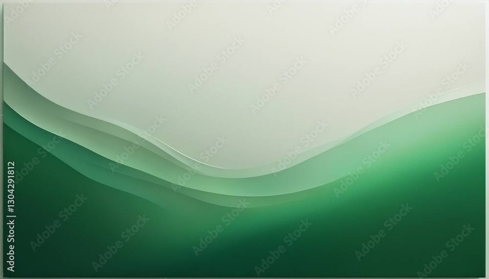 Poster white gradient in the middle and green on the top and bottom sides. generated image