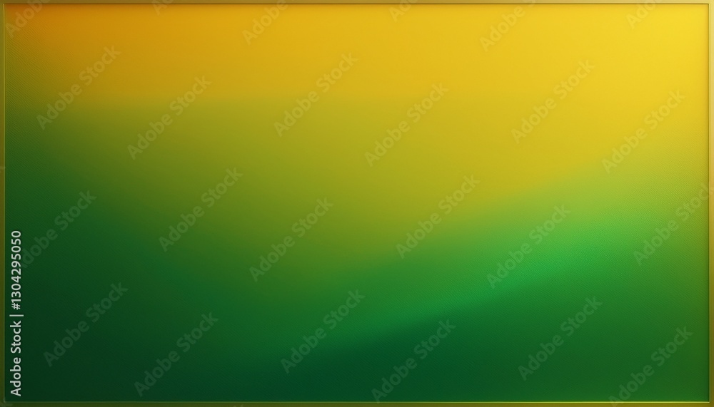 Poster yellow gradient in the middle and green on the top and bottom sides. generated image