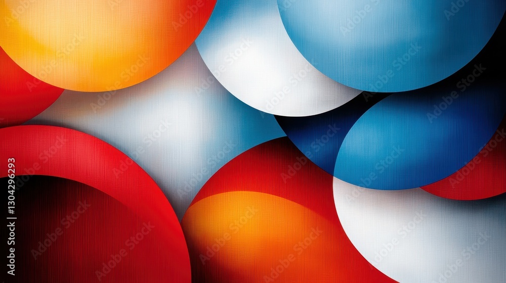 Poster a visually stunning array of colorful circles in varying sizes forms a dynamic abstract composition,