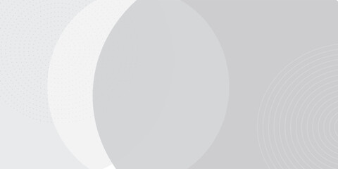 White geometric abstract background overlap layer on bright space with lines effect decoration. Modern graphic design element circles