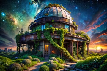 Obraz premium Abandoned Observatory: Galaxia Nova - Urban Exploration Photography