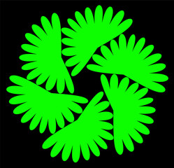 vector illustration of a leaf