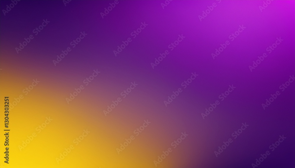 Poster purple gradient in the middle and yellow on the top and bottom sides. generated image