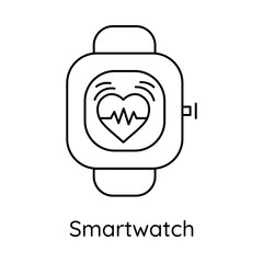 Digital Fitness Tracking – Smartwatch Representing Health Monitoring and Activity Tracking