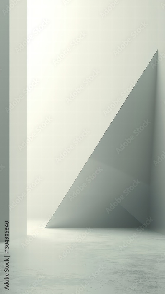 Aufkleber geometric abstract: a minimalist composition featuring a stark, modern design with clean lines and a