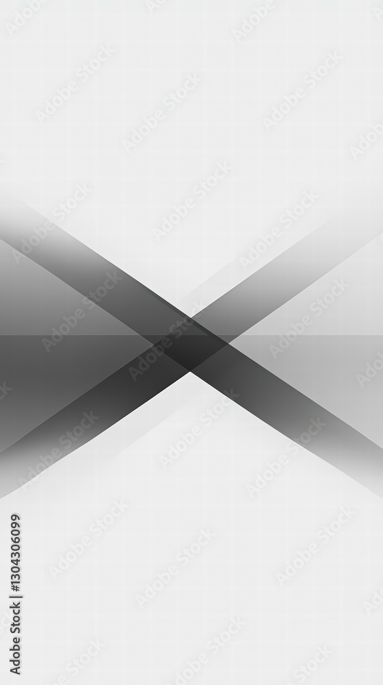 Poster minimalist geometric composition: a clean and elegant abstract artwork featuring intersecting gray l
