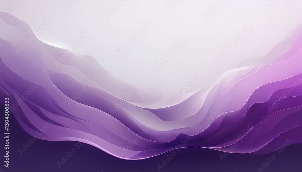Poster white gradient in the middle and purple on the top and bottom sides. generated image