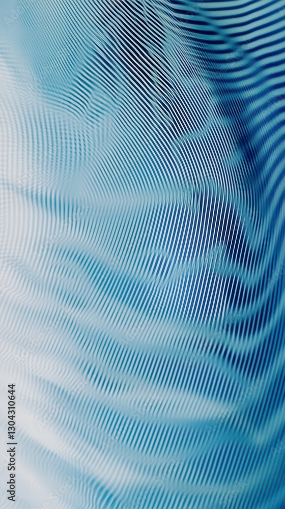 Poster abstract ocean waves: dive into an artistic rendition of ocean waves through intricate lines and sha