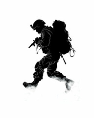 Soldier's Combat Leap, Misty Battlefield Silhouette
