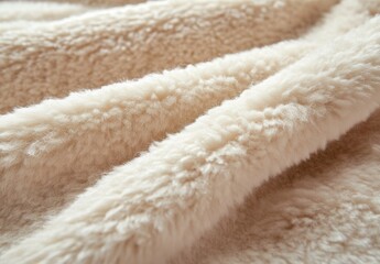 Cozy textiles action soft cream fabric close-up indoor setting high-quality imagery warm atmosphere
