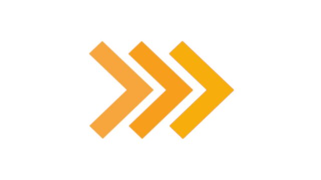 3d arrow icon swipe right animation white background. Right Directional Arrow Loop Animation. Animated arrows for the overlay video layer. 3d arrow  directional.