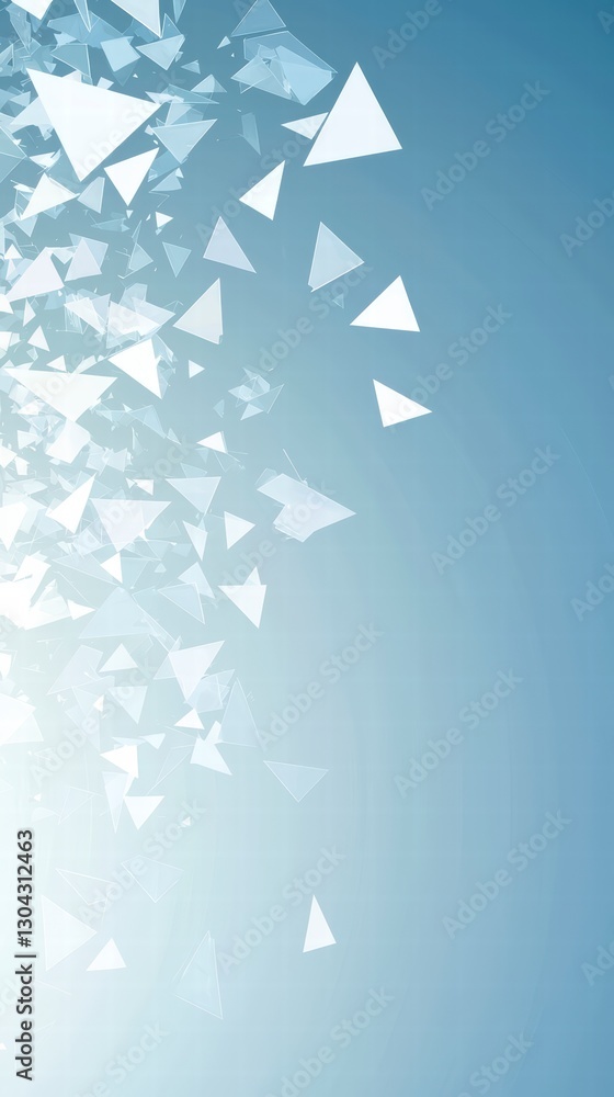 Poster abstract triangle geometric design: an artistic illustration featuring dynamic abstract triangle ele