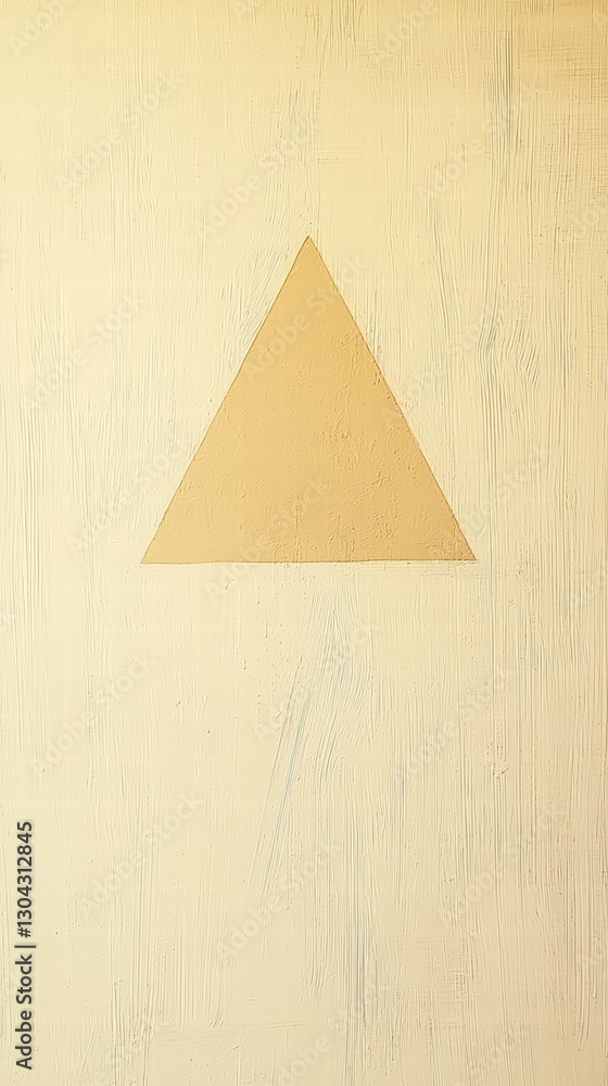 Poster geometric harmony: a simple, elegant triangle sits in the heart of abstract composition. this image 