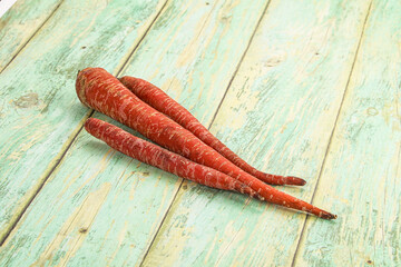 Red Indian raw carrot vegetable