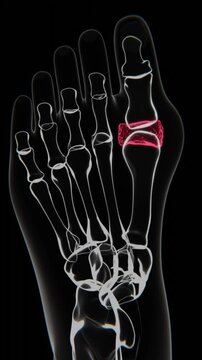 Leg Gout in Vertical HQ Video | Leg Gout Indication X-Ray Video