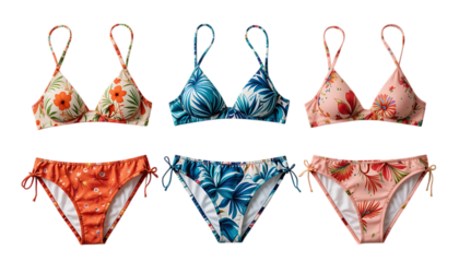 Collection of Off-Shoulder Swimsuit isolated on png