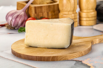 Sheep hard cheese Caprino Romano