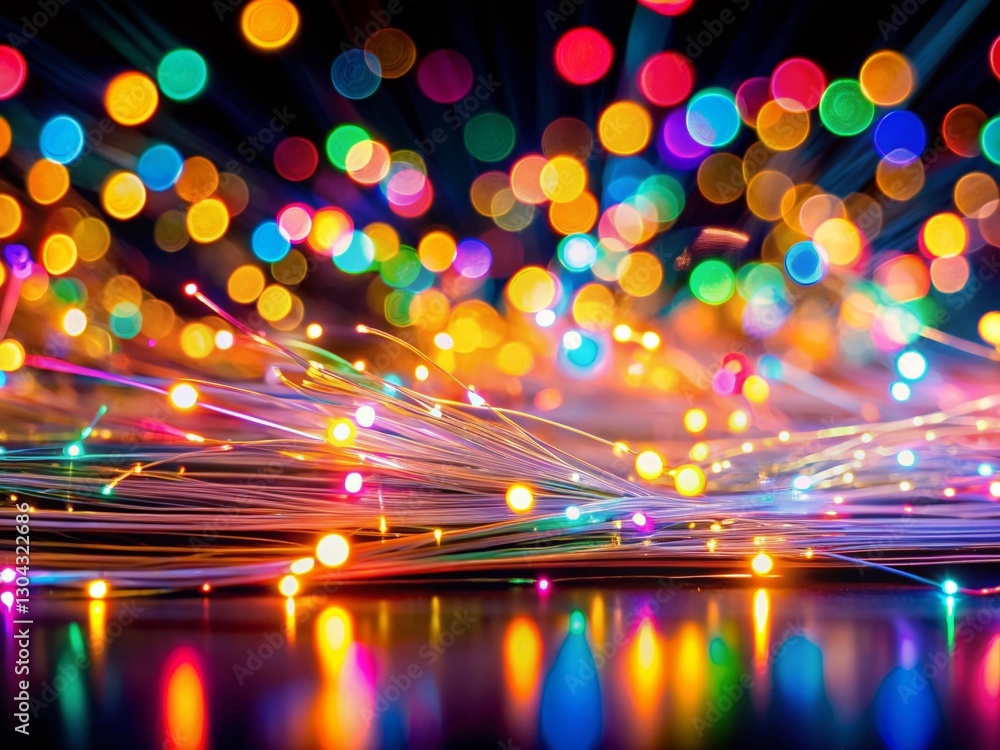 Poster abstract light lines background: high-resolution stock photo with bokeh effect