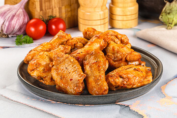 Grilled spicy chili chicken wings