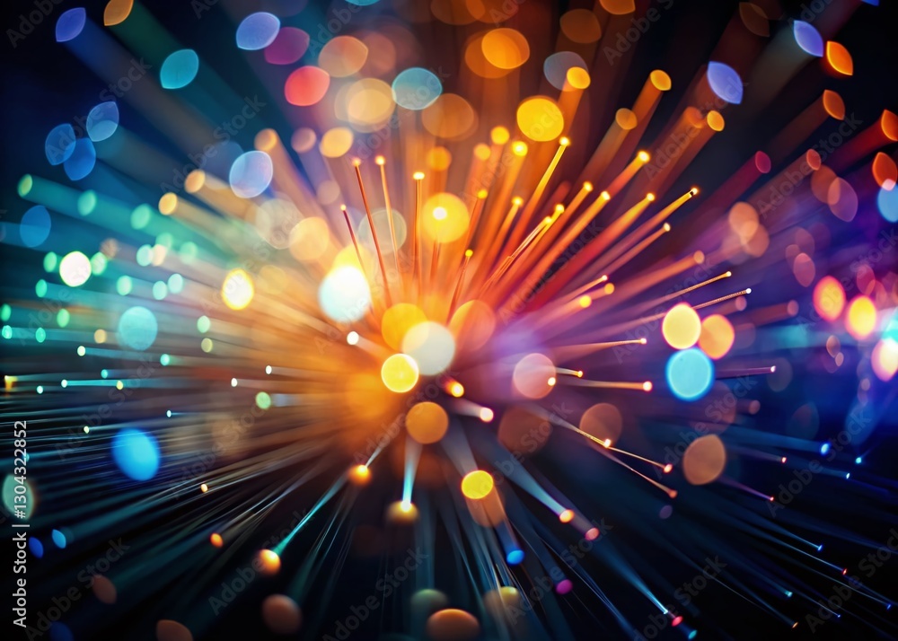 Poster abstract linear bokeh lights background - soft focus, blurred lines