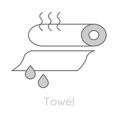 Gym Hygiene – Towel Representing Cleanliness and Workout Essentials