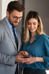 Group of business professionals having a meeting to discuss ideas and solutions for finance company