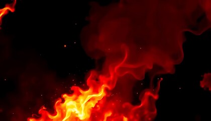 Fototapeta premium fire flames background