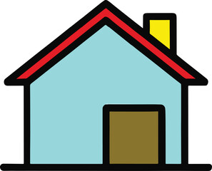Simple house design vector