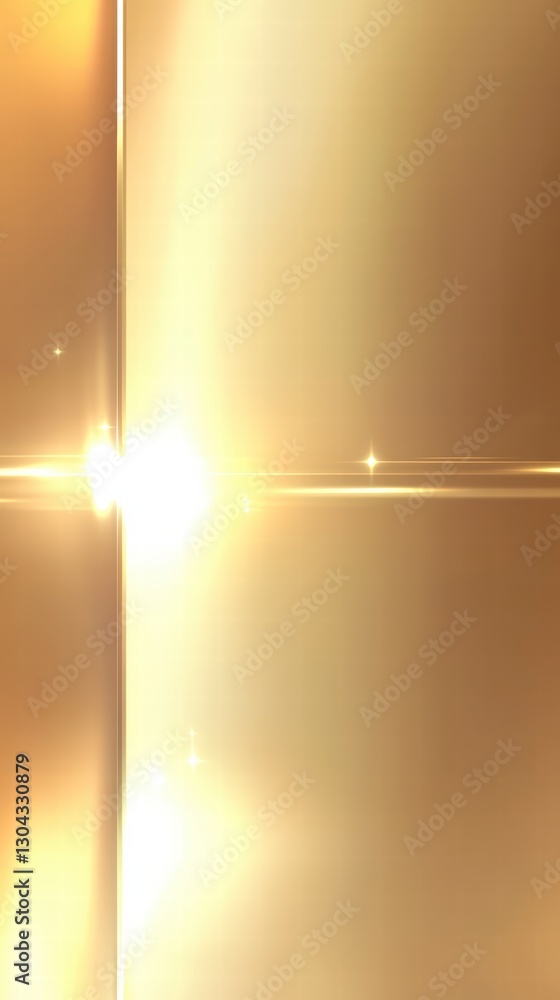 Poster abstract golden light: capturing the essence of radiance, this abstract image presents an explosion 