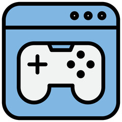 Game Blue Black Icon